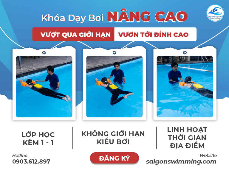 Lớp dạy bơi nâng cao tại TPHCM  